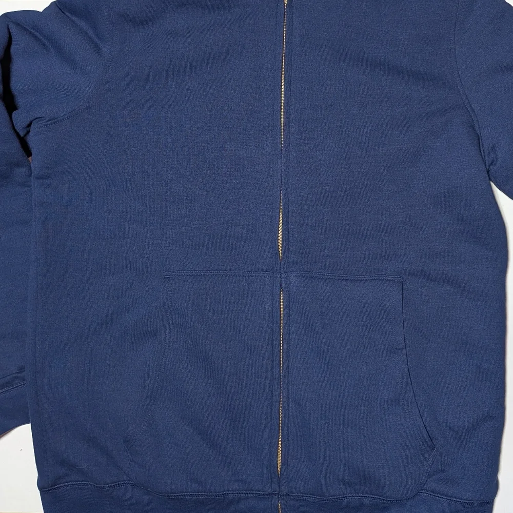 Lands End Kid's Husky Reversible Sherpa Fleece Hoodie - Picture 3 of 9